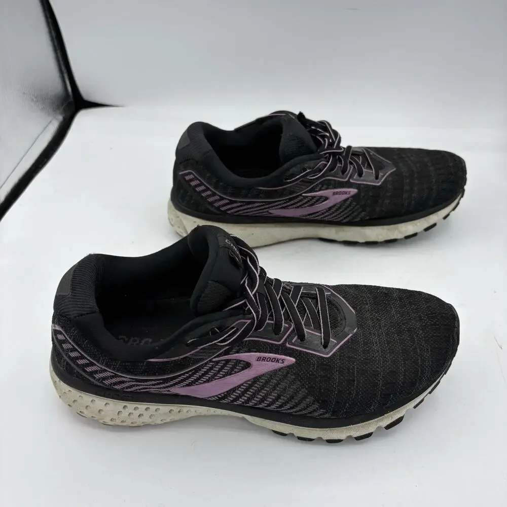 Brooks Sneakers‎ Womens Size 9.5 B Ghost 12 Running Walk Black Purple